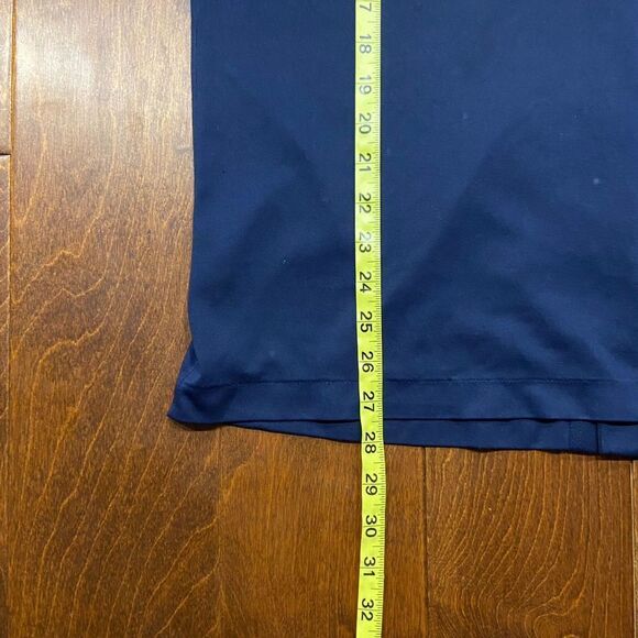 Unbranded Vintage 70s Casual Button Front Navy Polyester Shirt Men's Size Large - Picture 8 of 8